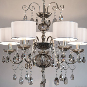 Masiero Antika 5 P17 Argento Antico / Vetro Fume люстра подвесная