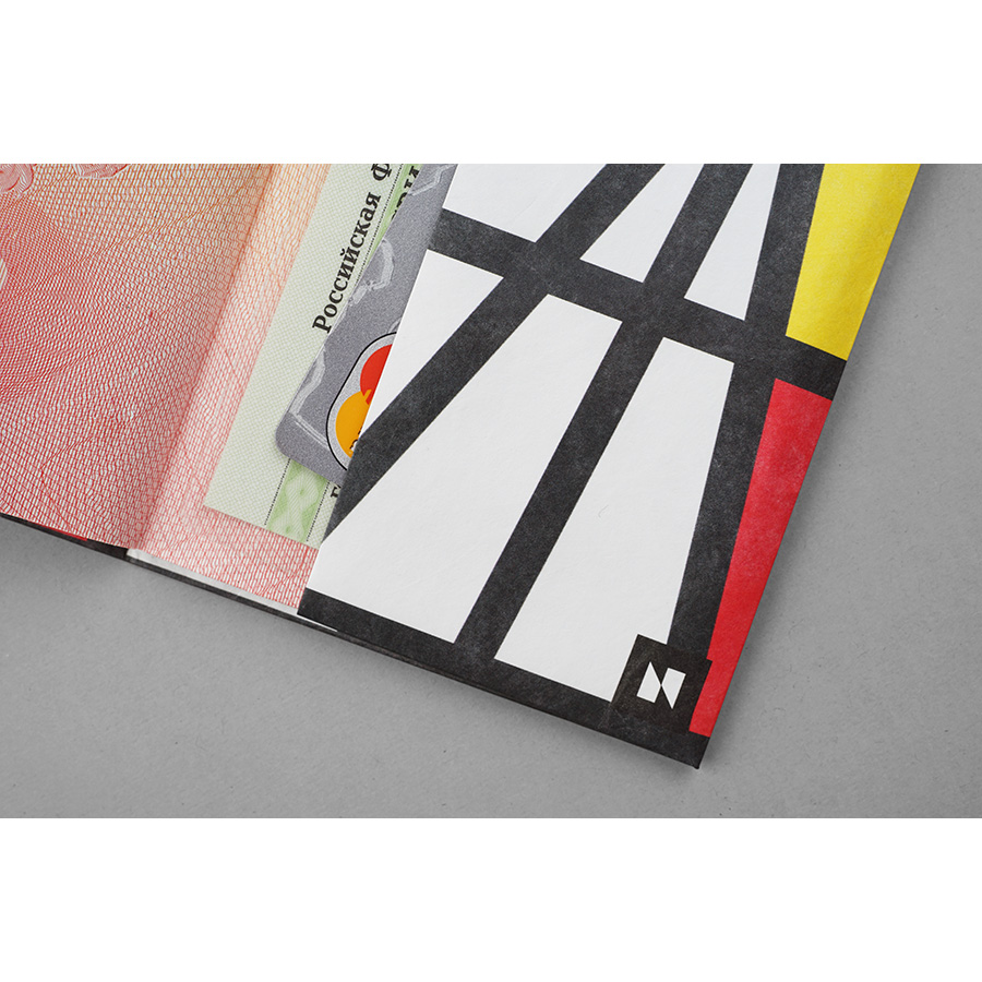 NC-123 Обложка на паспорт - new impression; сделан из tyvek® New wallet  - Вид №7