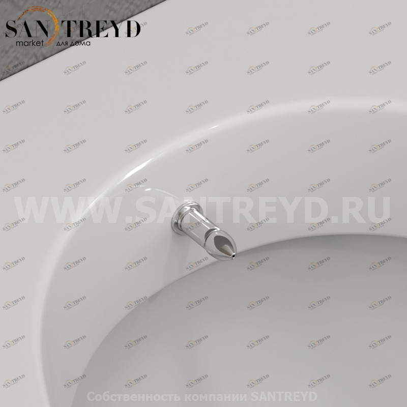 920701 Излив биде ориентируемый для унитазов, цвет Kerasan ACCESSORIES Италия