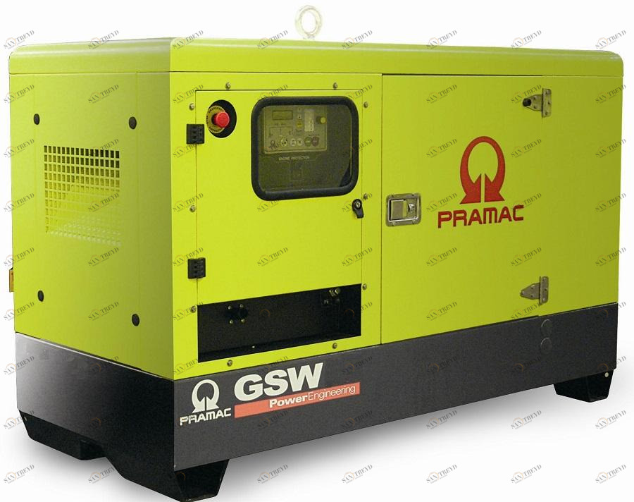 Дизельный генератор Pramac GSW15P (380 V) в кожухе sun-id-1031488