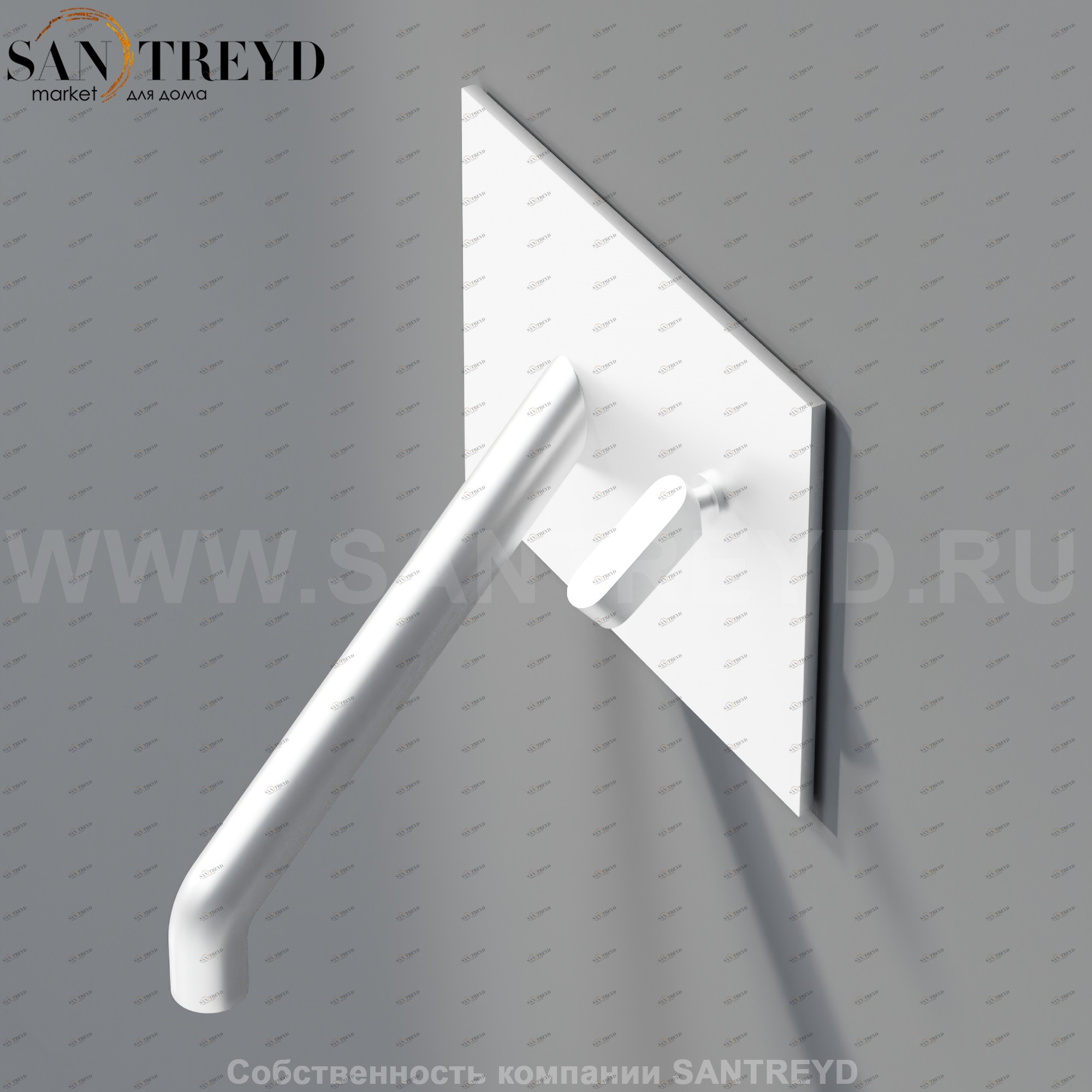 Встроенный смеситель ARUB0930CSP SQUARE для раковины хромированный матовый Agape