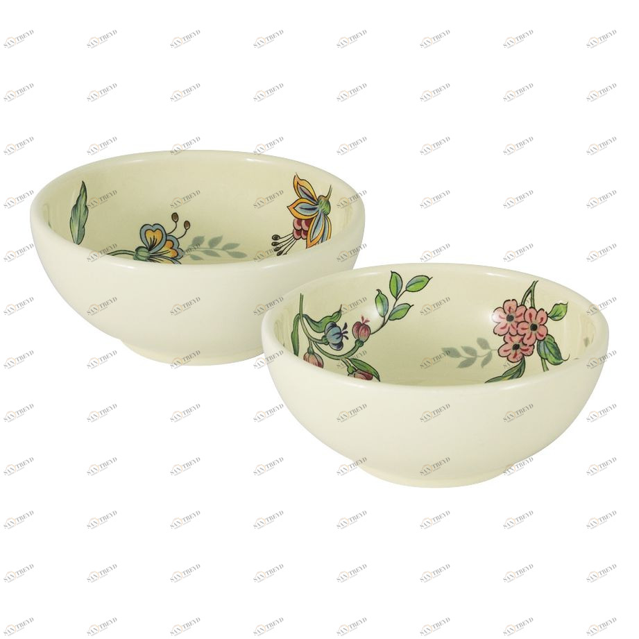 Салатники керамические 2 шт бежевые "Прованс" NUOVA CER ПРОВАНС 00-3946675 Бежевый