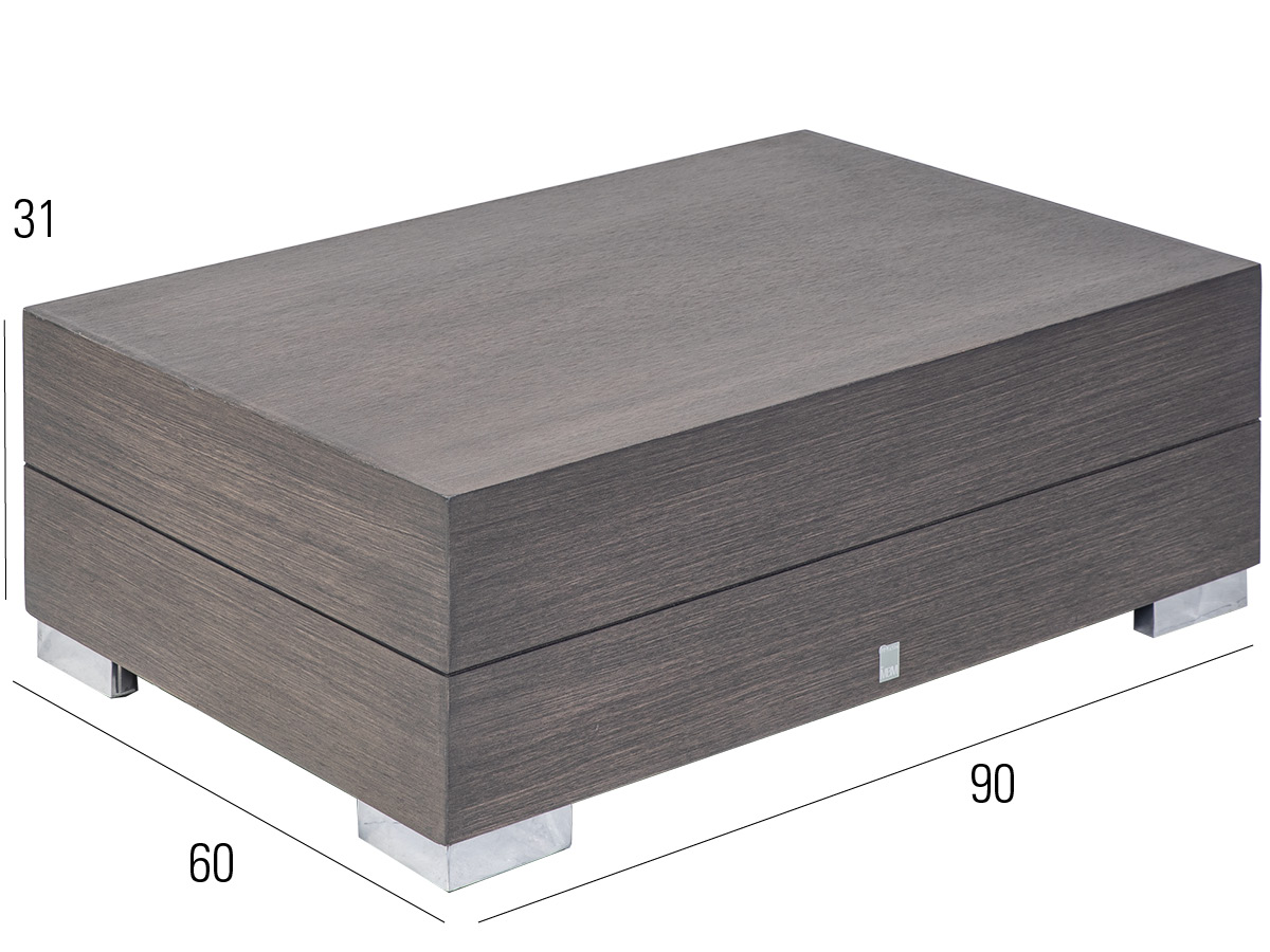 72.00.0584 Стол для отдыха Long Island 60 x 90 серый камень Mbm - Вид №2