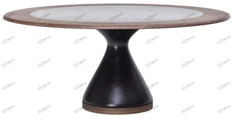 Tonin Casa Круглый керамический стол  T8095 