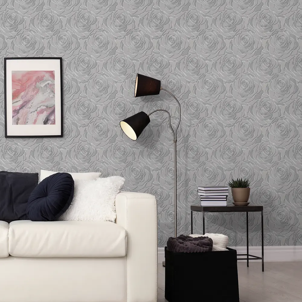 Обои флизелиновые Аспект Ру Флирт серые 1.06 м 30226-41 STLM-2073692 - Вид №2