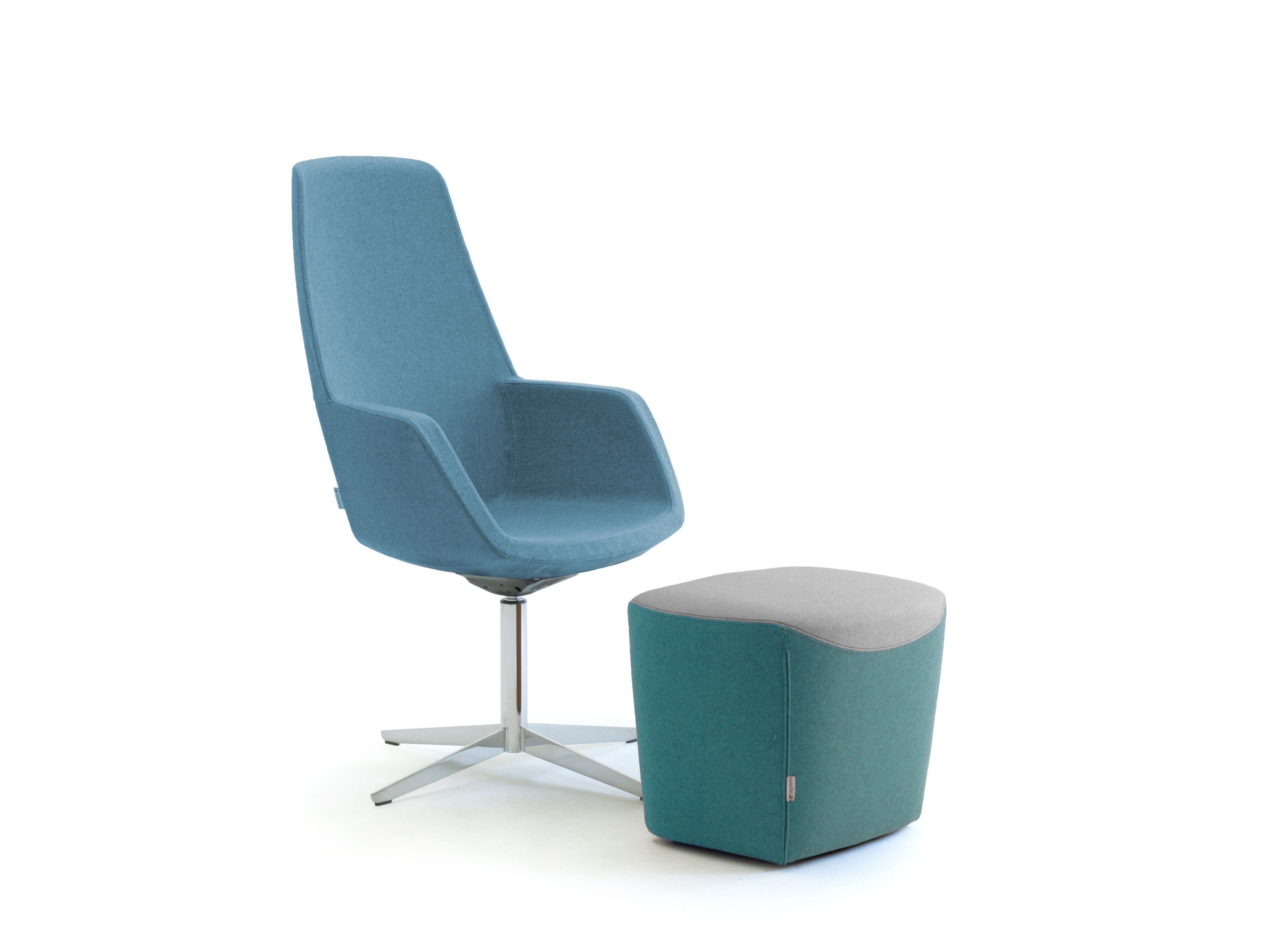 Стул из ткани с высокой спинкой Leyform Gaia ARCH-00092534 - Вид №10