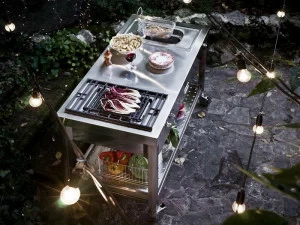 ALPES-INOX Электрическая газовая летняя кухня с грилем Liberi in cucina