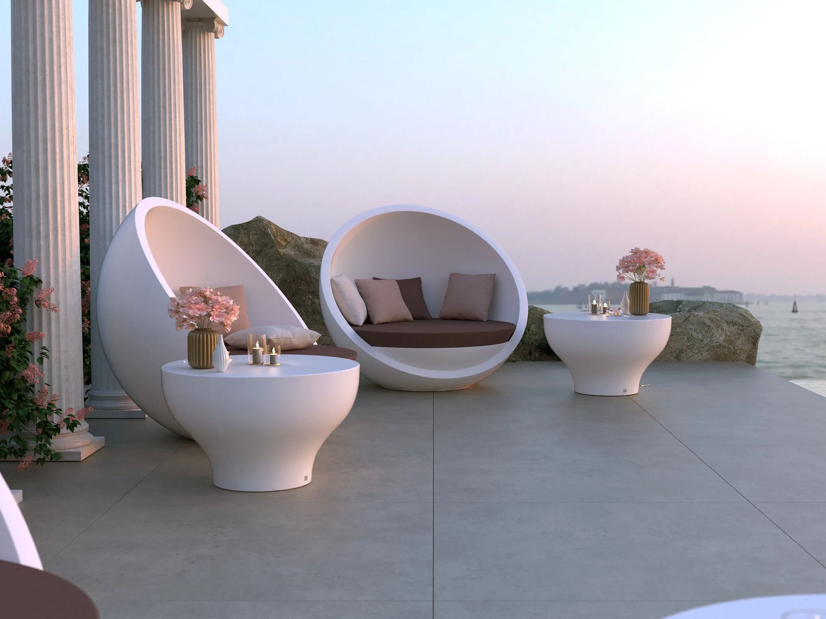 Круглый стол из стекловолокна GANSK BLOOM ARCH-00075907 - Вид №3