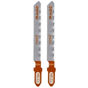 Пилка для электролобзика по стали Rage T218A чистый рез, 2 шт.