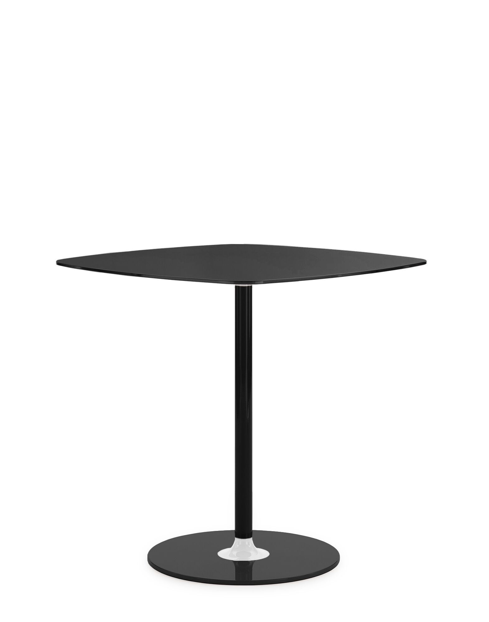 Квадратный стол с хрустальной столешницей и стальным основанием Kartell Тьерри ARCH-00023989 - Вид №15