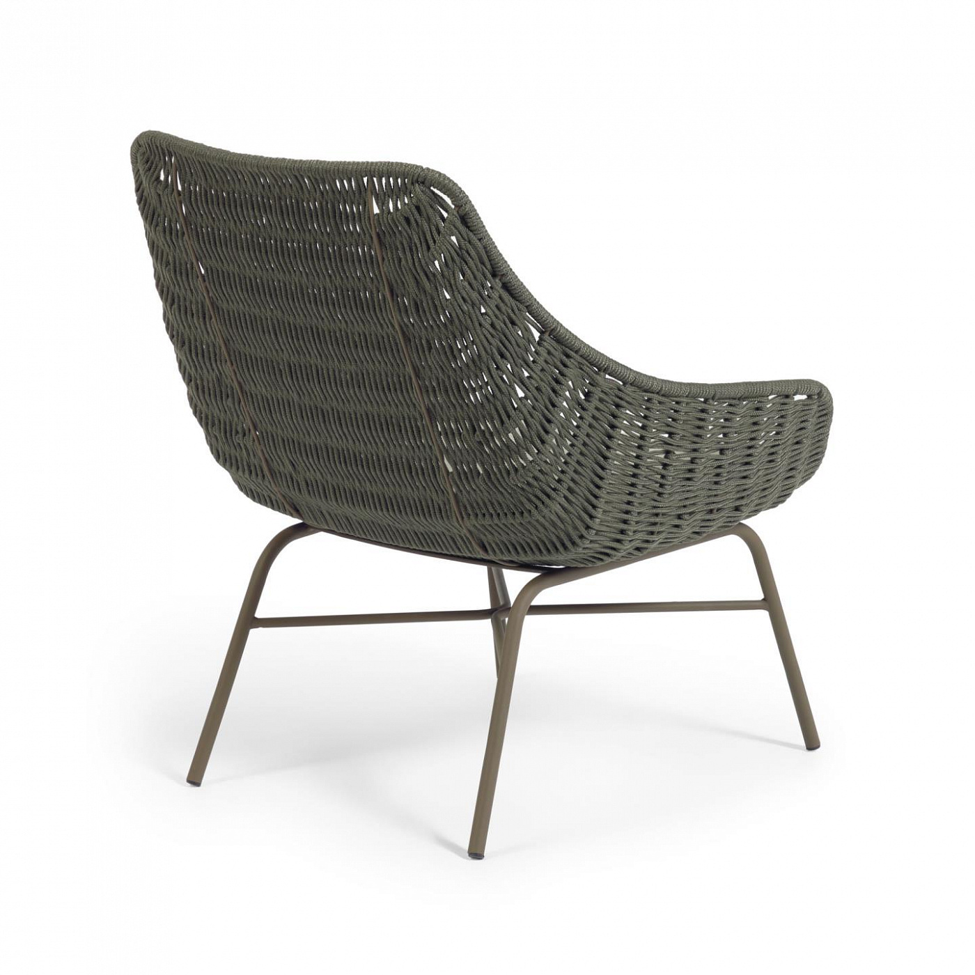 098033 Кресло из зеленой веревки La Forma Abeli 