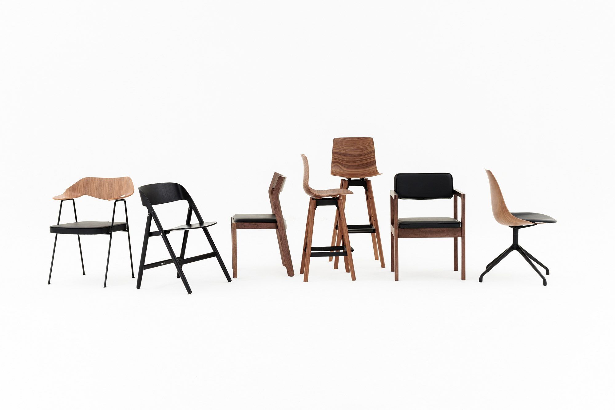 Стул с подлокотниками из кожи и шпона Case 675 ARCH-00046033 - Вид №17