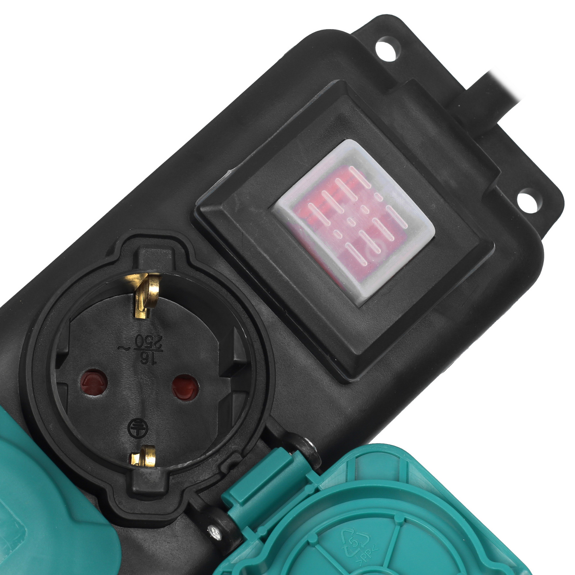 Удлинитель силовой FinePower PDS0422 черный 5086467 STDN-0054708 - Вид №2