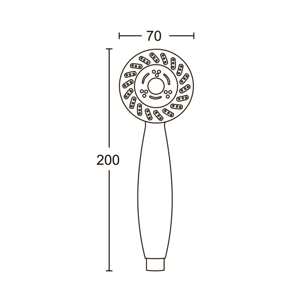 AGD 20.1384 P  Лейка для душа  ARGO kran  - Вид №1