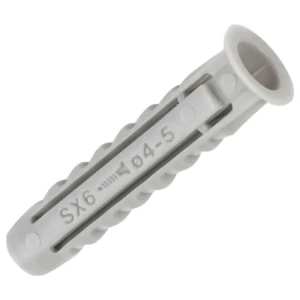 Дюбель для полнотелых материалов Fischer SX 6х30 мм нейлон 50 шт. 14410609 STLM-2144925