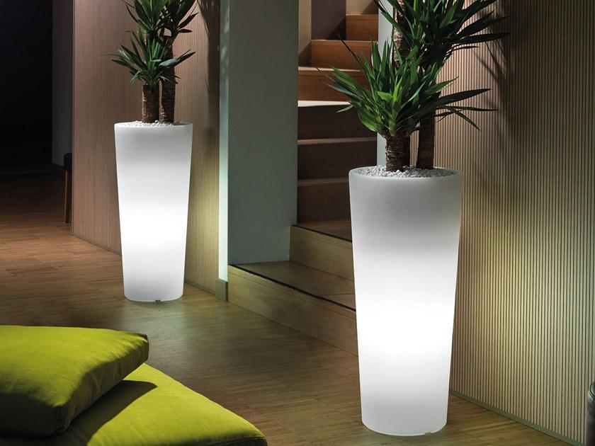 Lyxo Design Круглый светящийся горшок для цветов из полиэтилена sun-id-1456737 - Вид №1