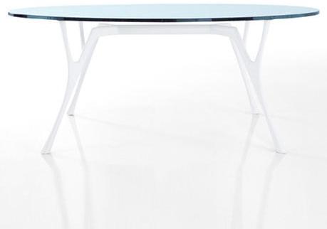 Caimi Brevetti Овальный стол из стали и стекла Pegaso sun-id-1399354 - Вид №4