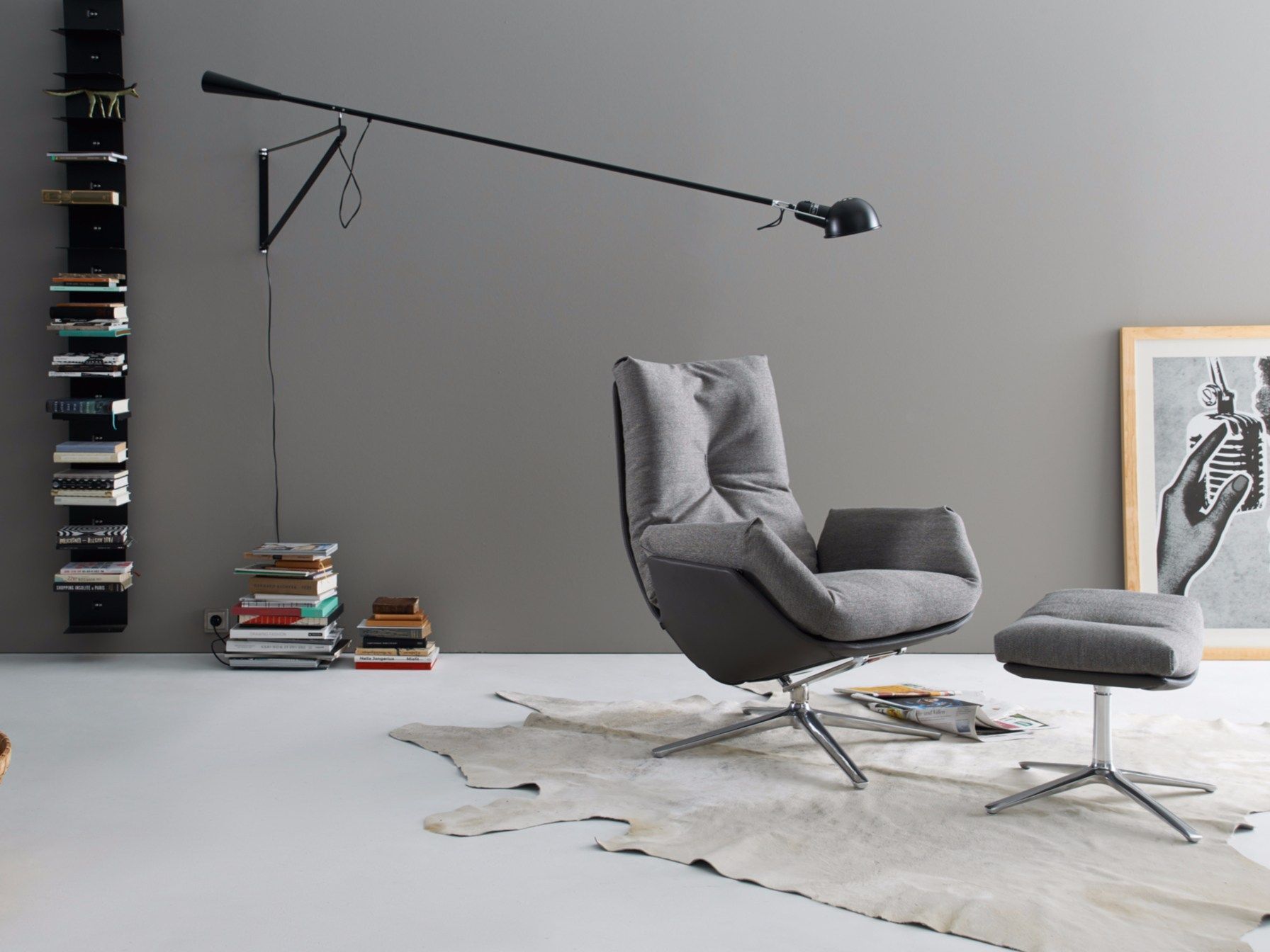 Тканевое кресло с подставкой для ног COR Cordia ARCH-00122804 - Вид №1