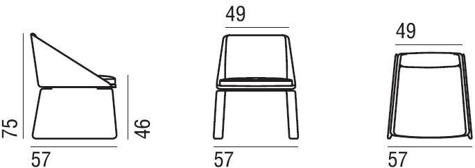 Verzelloni Съемный тканевый стул Kelly sun-id-1466218 - Вид №4