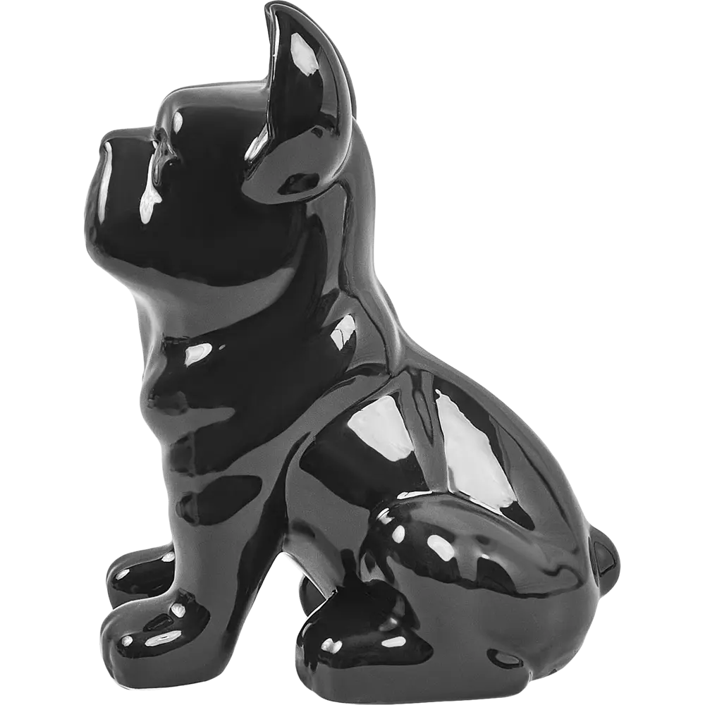 Декоративная собака Бульдог керамика черная 23x18x12 см Santreyd STLM-2023186 - Вид №2