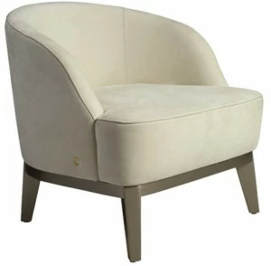 Paolo Castelli Кресло из нубука с подлокотниками Venice