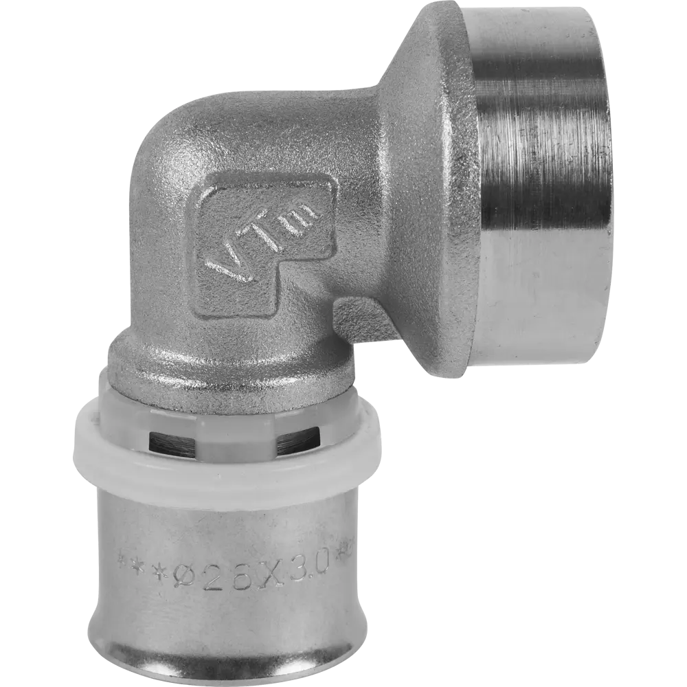 Угол комбинированный 90° Valtec 1"x26 мм ВР никелированная латунь VTM.252.N.002606 STLM-2070007 - Вид №2