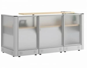 Ersa Модульная стойка администратора из травленого стекла и металла