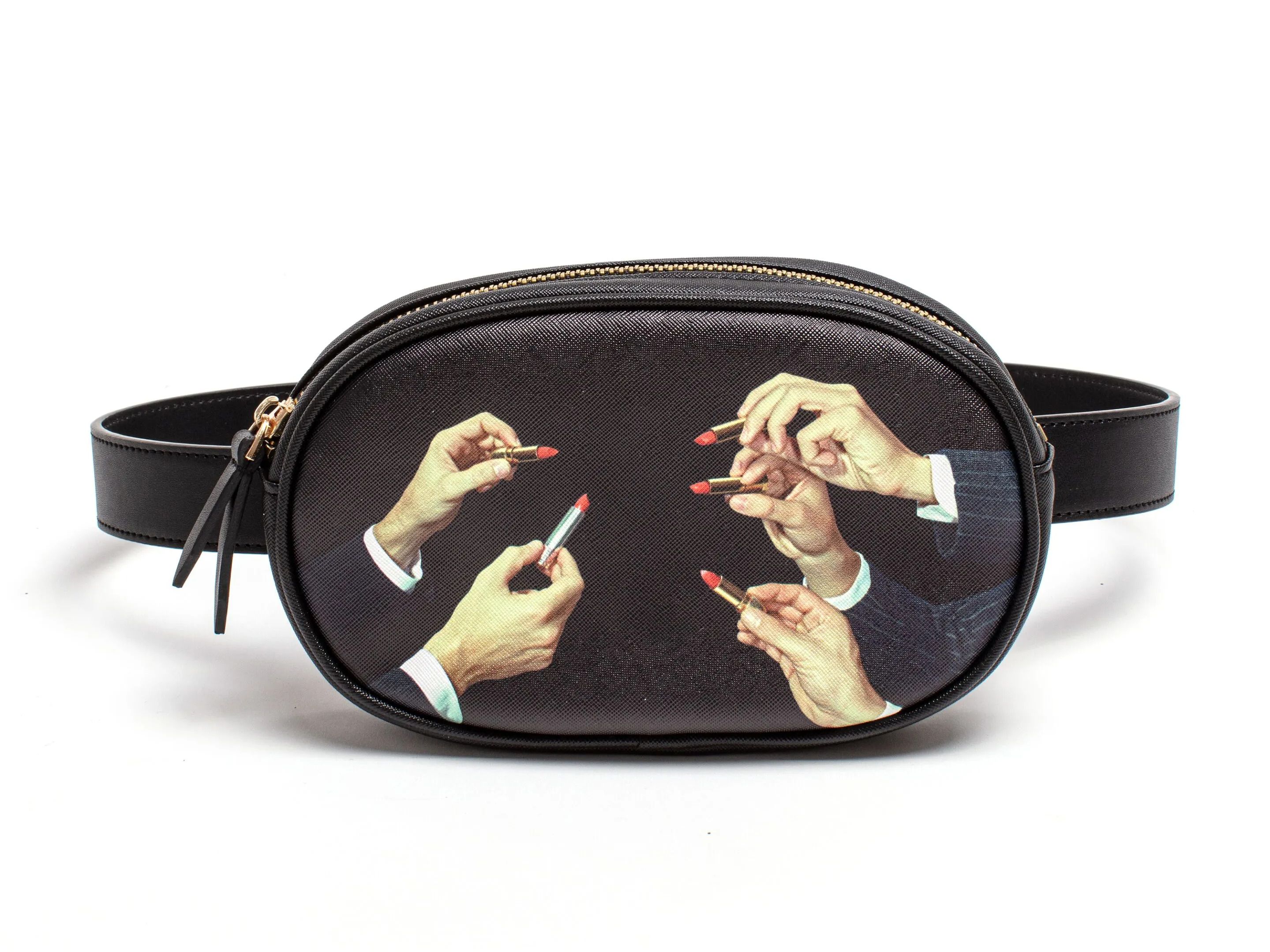 Сумка из синтетического материала Seletti LIPSTICKS BLACK ARCH-00143499