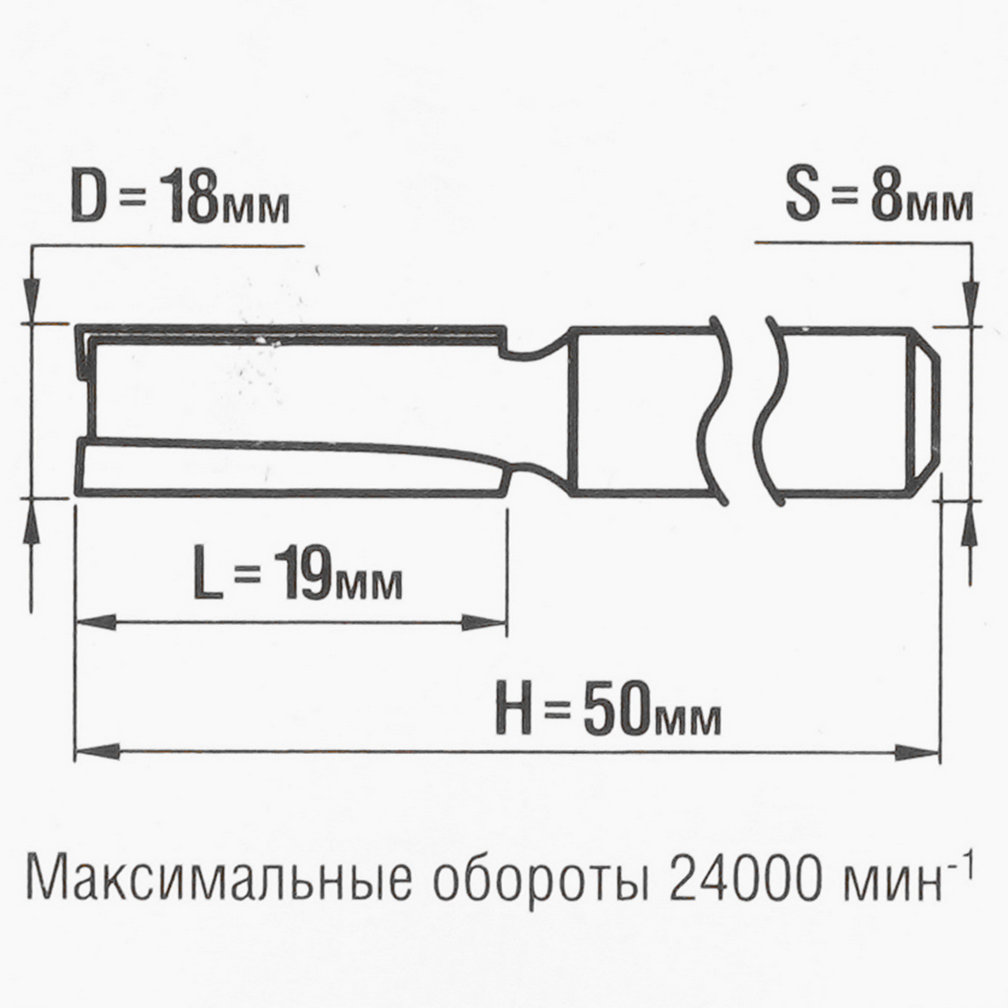 Фреза ЗУБР 28753-18-19 5306793 STDN-0043306 - Вид №3