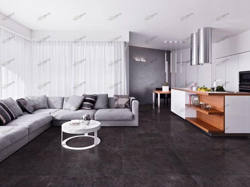 La Fabbrica Пол из керамогранита с эффектом бетона Blue evolution sun-id-1389304