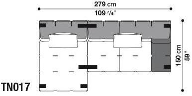 B&B Italia Модульный тканевый диван Tufty-too sun-id-1436231 - Вид №38