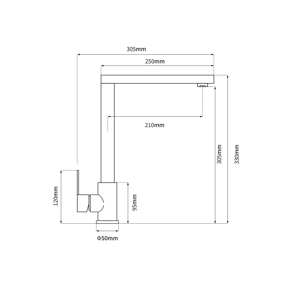 Смеситель кухонный Vidage VFR0911-1 высота 33 см цвет сатин STLM-2204980 - Вид №10