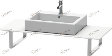 XL011C01818 X-Large Консоль для накладных раковин и встраиваемых умывальников Белый матовый, декор Duravit