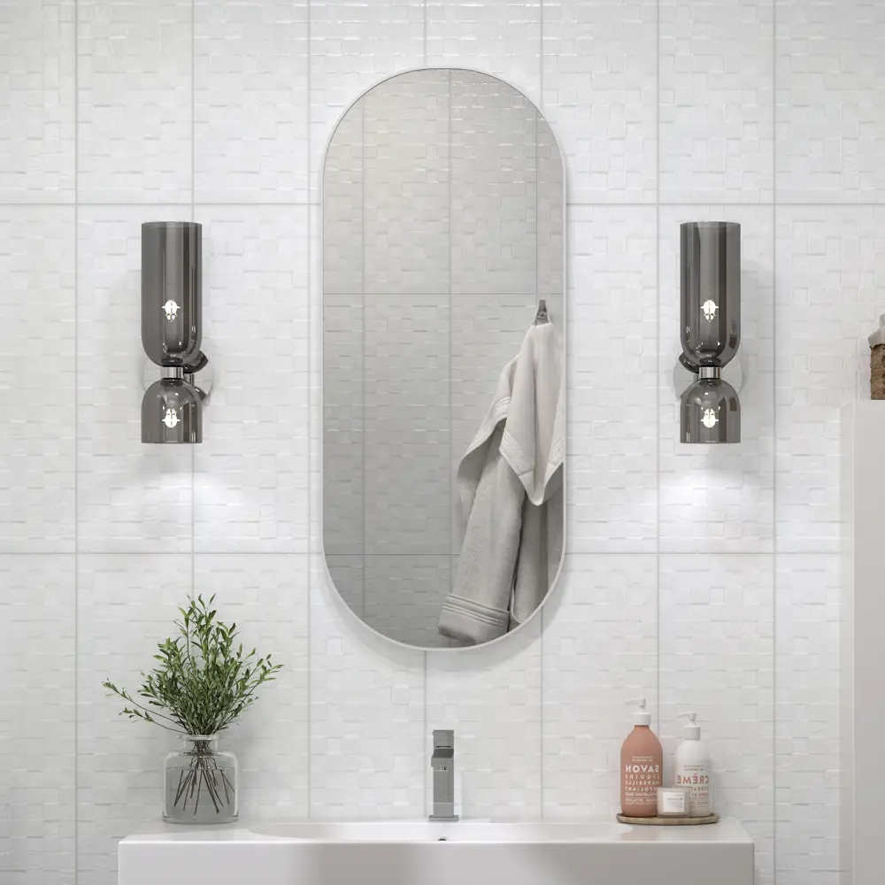 Плитка настенная Kerama Marazzi Сигма 20x60 см 1.2 м² глянцевая цвет белый мозаика STLM-2059079