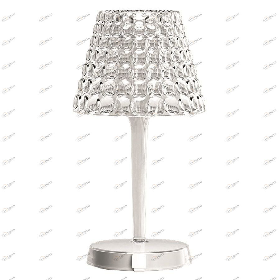 Настольный беспроводной  светильник Tiffany прозрачный Guzzini 04500000