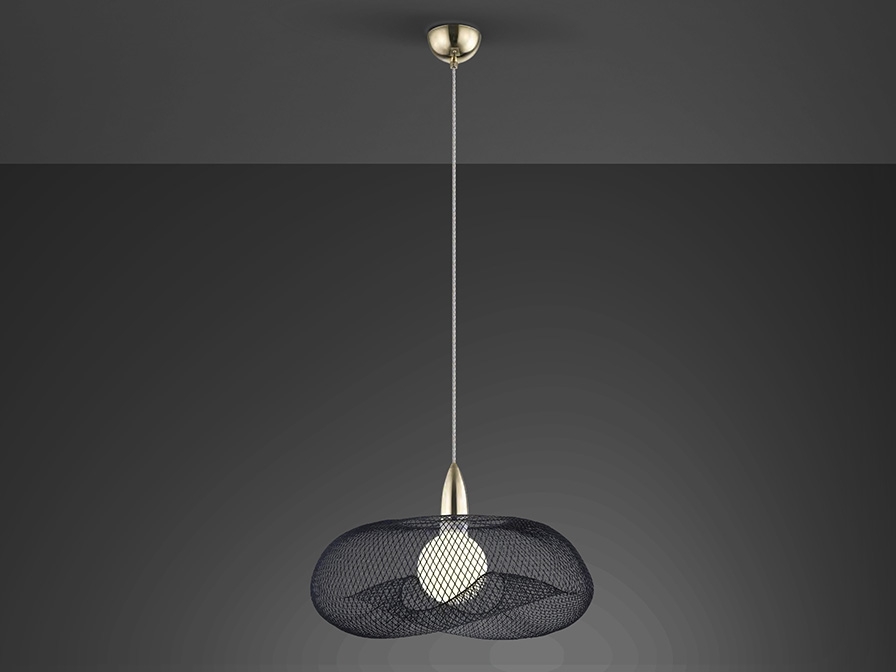 108987 Подвесной светильник 1L черный/золотой Schuller Forma