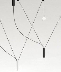 073699 Подвес Contrapeso с противовесом бело-перламутровый Marset Milana