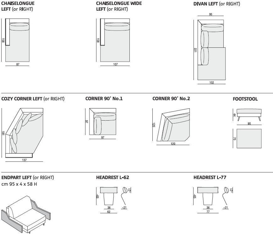 Sits 3-х местный тканевый диван Ronja sun-id-1430158 - Вид №2