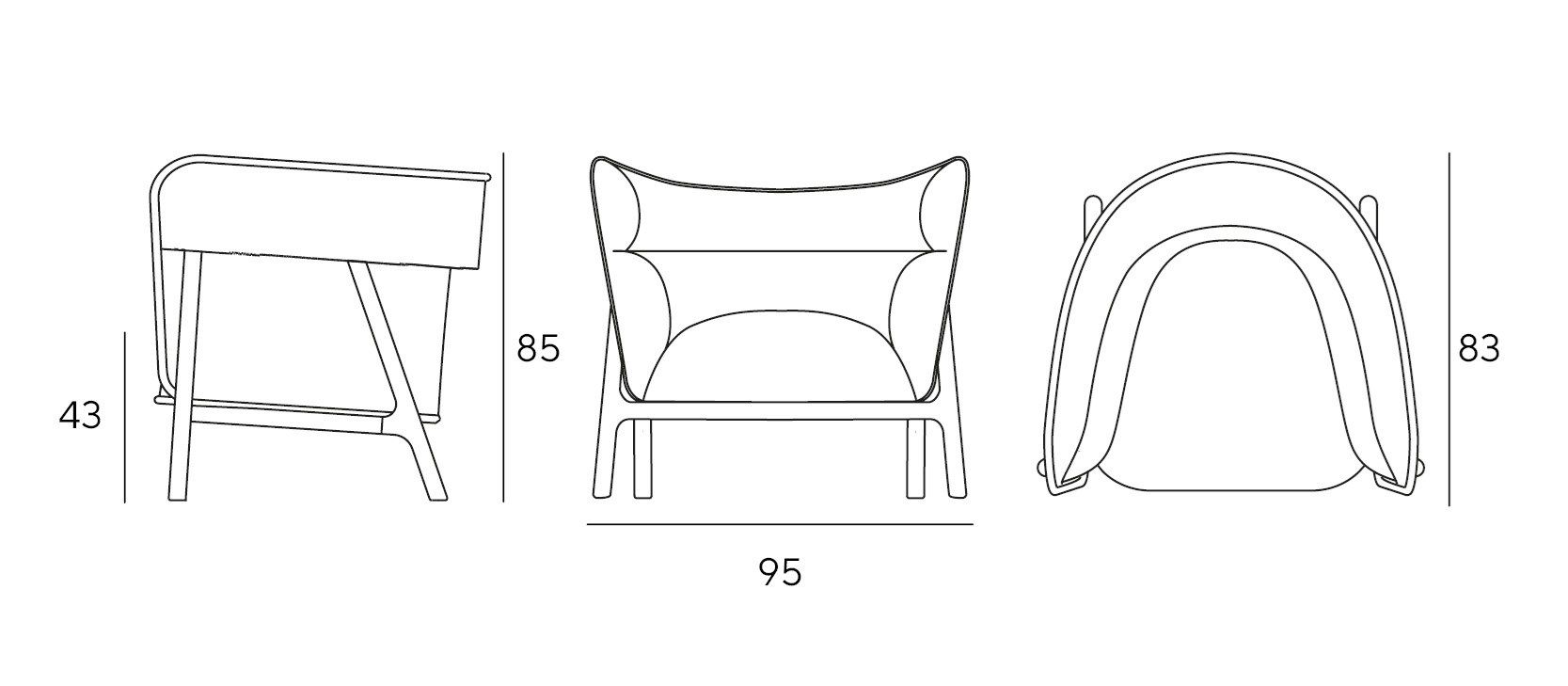 Кожаное кресло Innova Imbottiti Nobu ARCH-00061833 - Вид №5