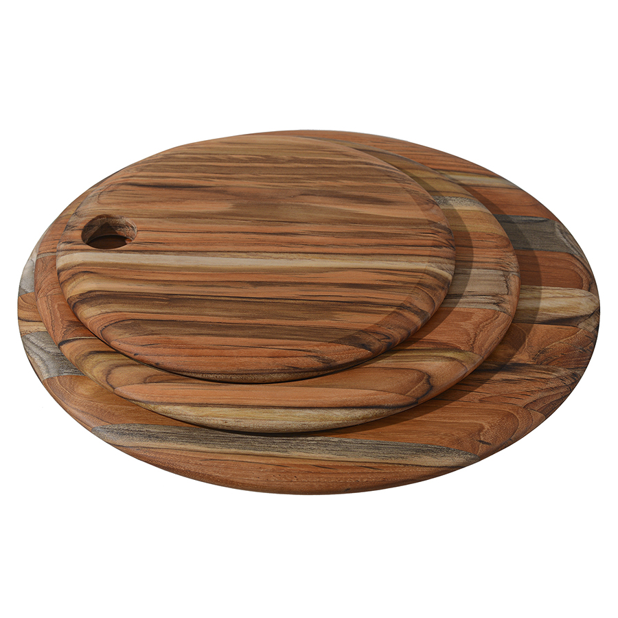 TH908 Набор из 3 круглых сервировочных досок specialty 38 см TEAKHAUS  - Вид №3
