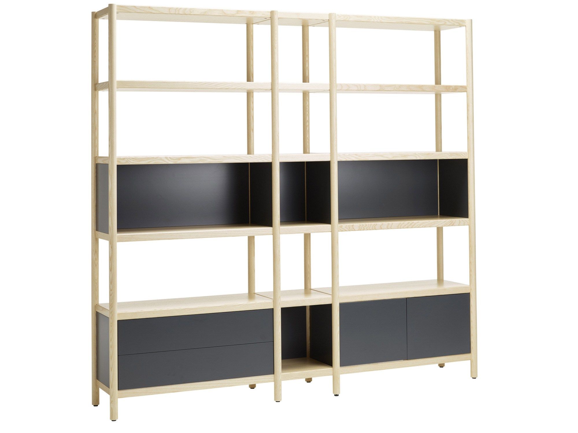 Секционный деревянный книжный шкаф с ящиками Karl Andersson Cavetto ARCH-00111205