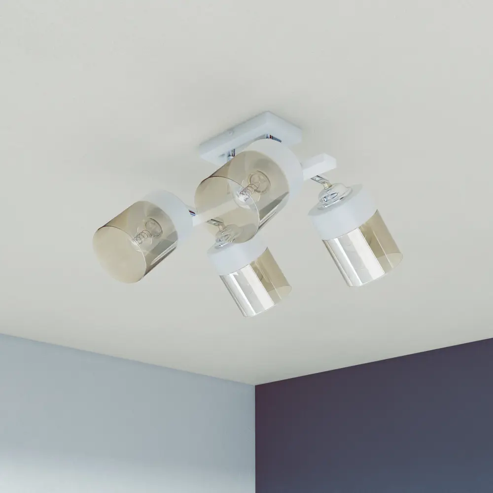 INSPIRE Amber — потолочная люстра с 4 стеклянными плафонами 85113377 STLM-0058954 - Вид №2