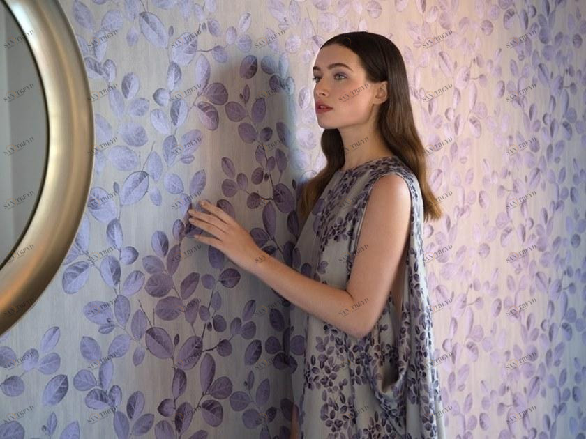 NANNI GIANCARLO & C. Виниловые обои с цветочными мотивами Carte da parati 92107