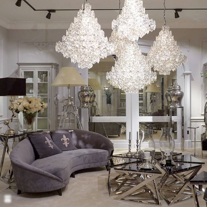 Люстра Hermitage L от Eichholtz прозрачная 110012 EICHHOLTZ ДИЗАЙНЕРСКИЕ, EICHHOLTZ 061549 Прозрачный  - Вид №2