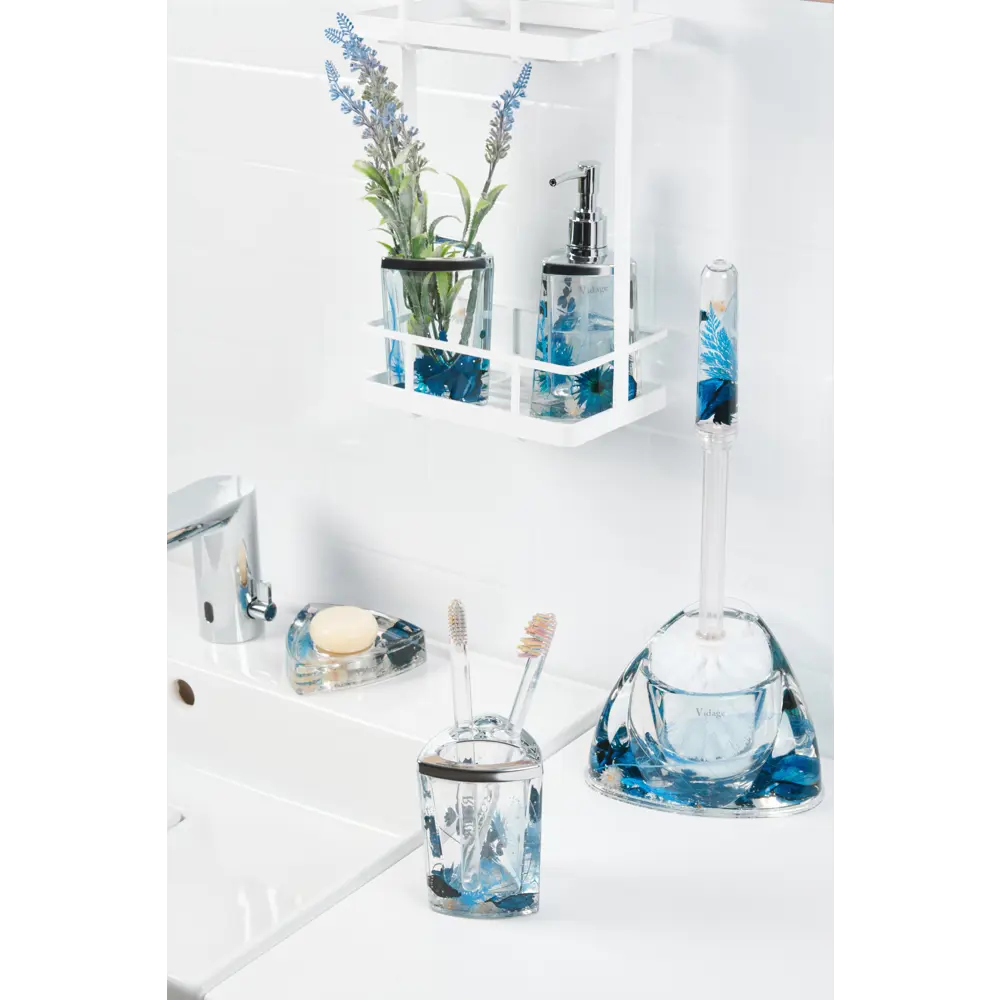 Стакан в ванную Vidage Василек пластик цвет прозрачный STLM-2024640 - Вид №3