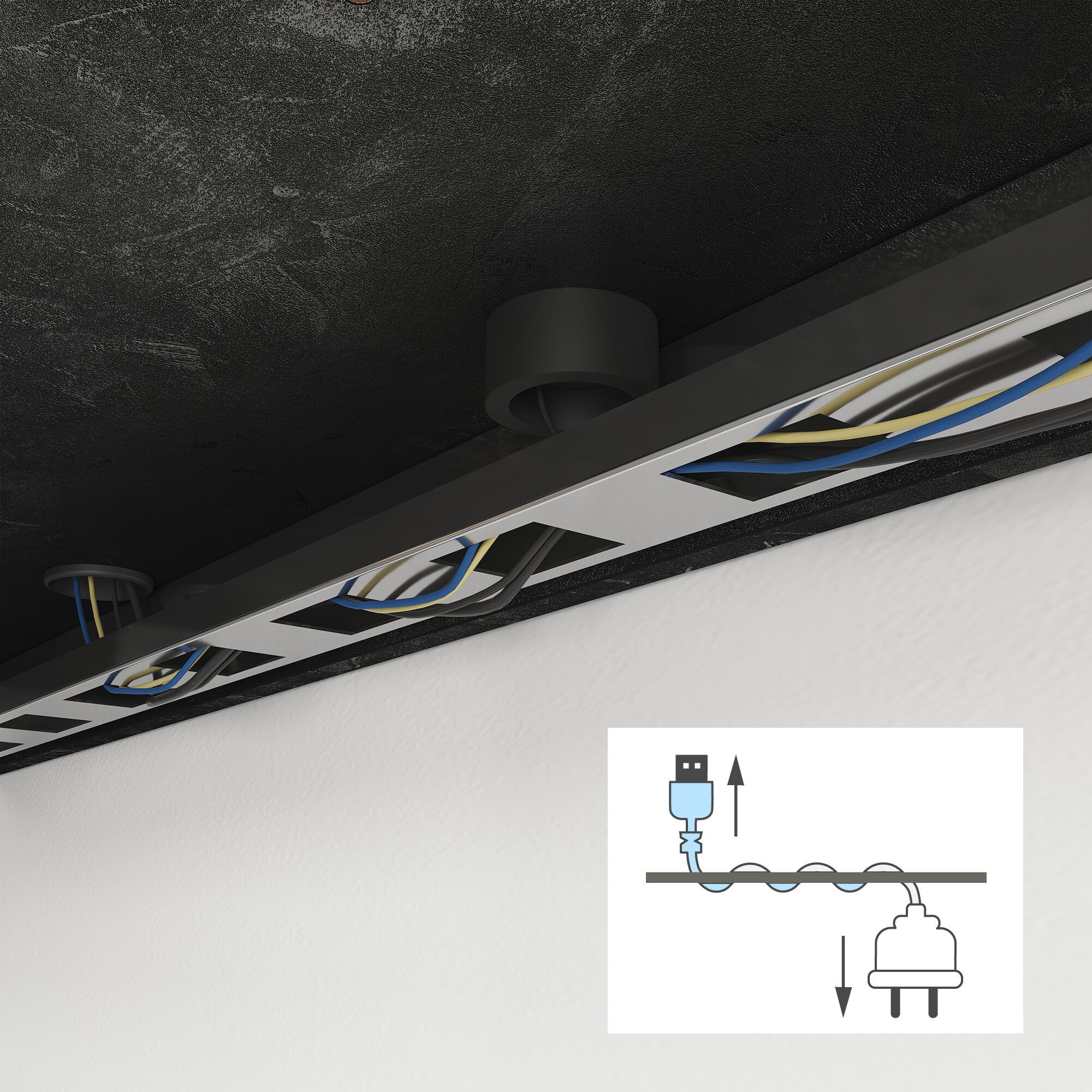 Прямоугольный меламинированный стол с выдвижным ящиком Mobili Fiver First ARCH-00071323 - Вид №10