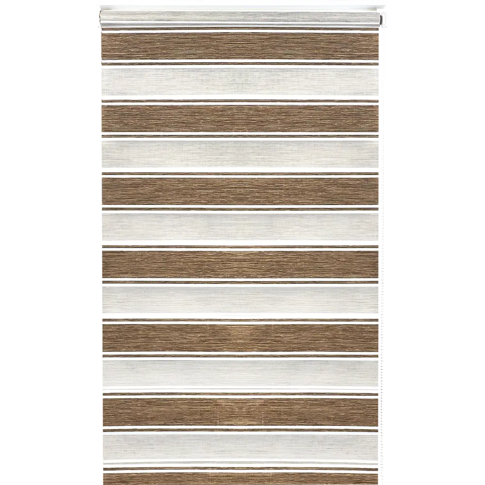 Штора рулонная день-ночь Дэли 100x160 см коричневая MIAMOZA STLM-2053127 - Вид №1