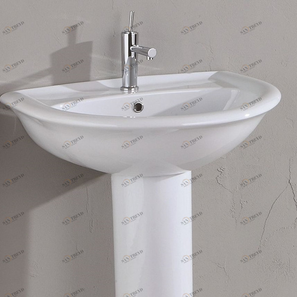 6340 Подвесная раковина настенная овальная Olympia Ceramica  белая 