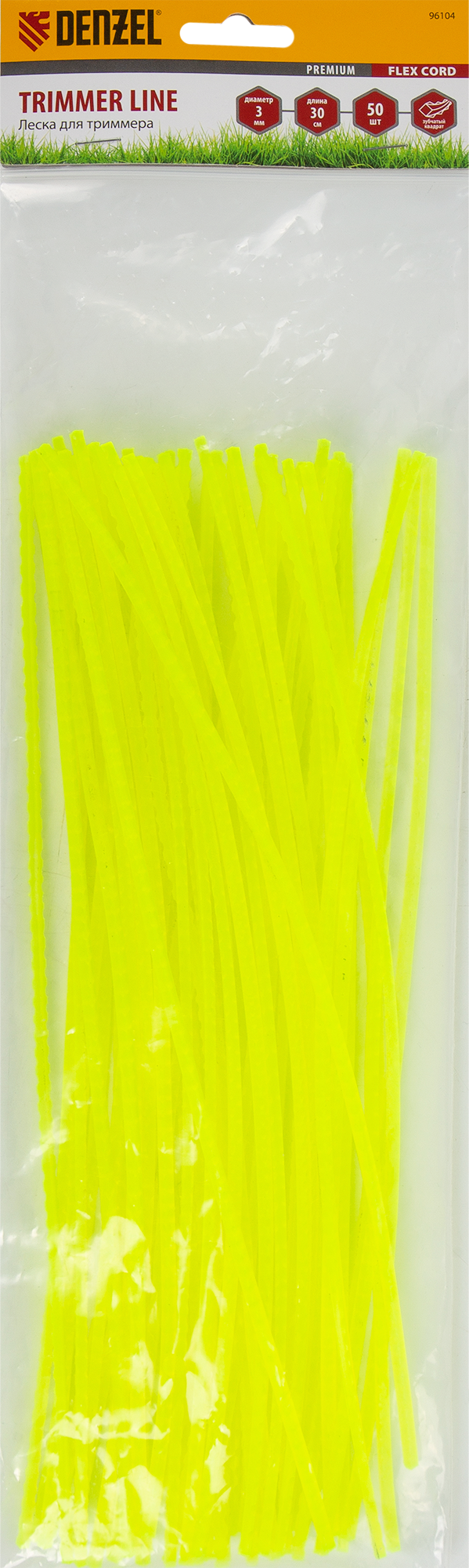82584880 Леска для триммера ø3 мм 0.3 м квадрат STLM-0030650 DENZEL  - Вид №1