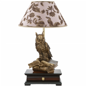 33006/1,34051 Настольная лампа с бюро Ученый Филин Маргарита Персик BOGACHO